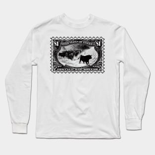 Western Cattle in Storm Long Sleeve T-Shirt